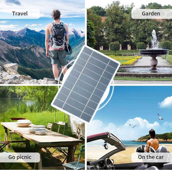 5V Outdoor Solar Panel Phone Charger