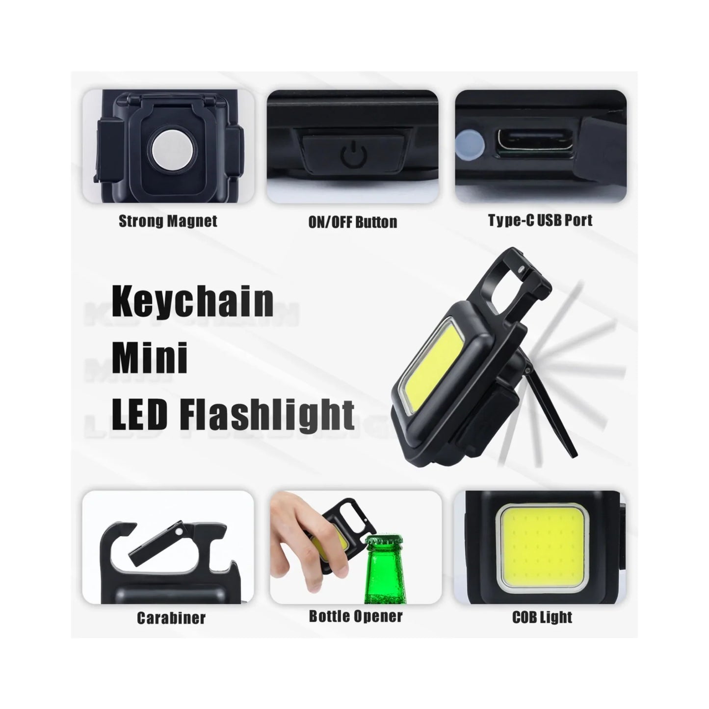800 LUMENS - Magnetic Mini LED Work Light