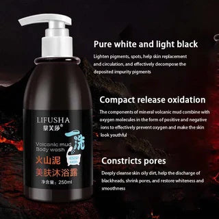 LIFUSHA - 250ml Volcanic Mud Shower Gel Body Wash